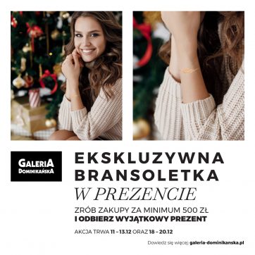 W zamian za zakupy rozdajemy eleganckie bransoletki!