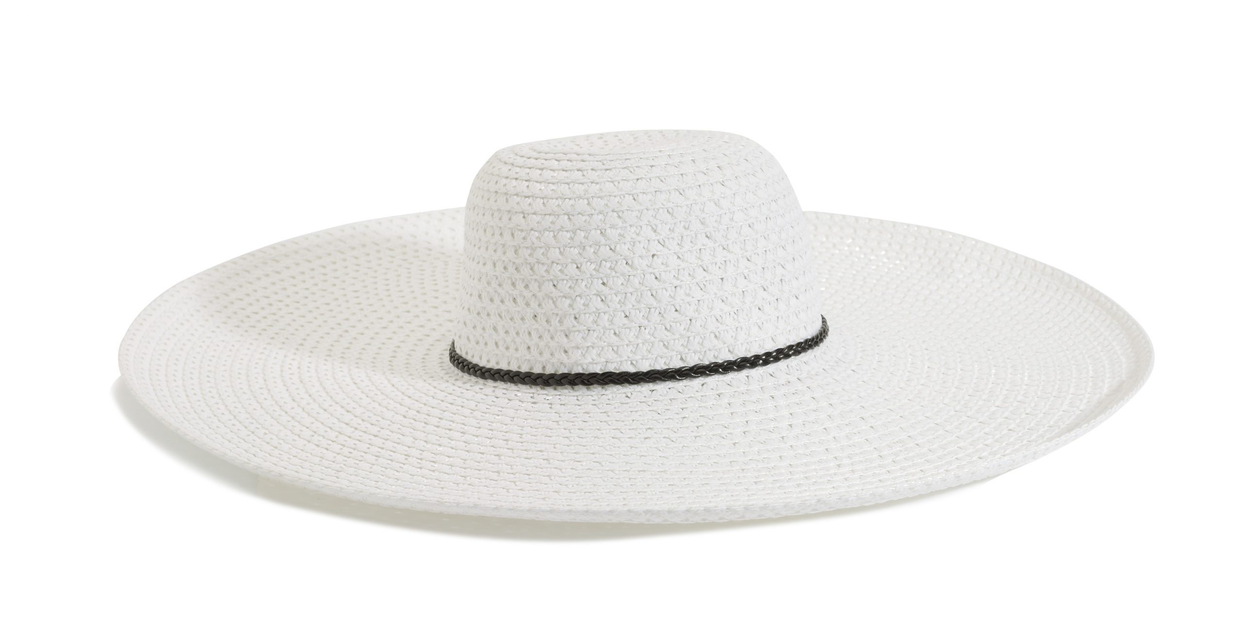 Reserved - Biały kapelusz z dużym rondem