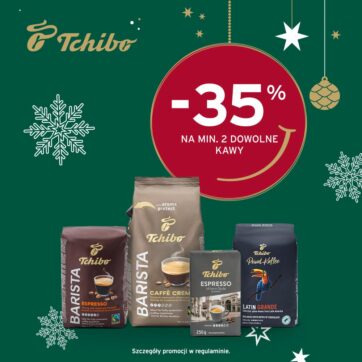 -35% na zakup min. 2 sztuk kawy w Tchibo!