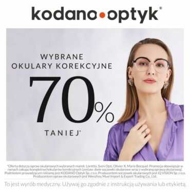 Wybrane okulary korekcyjne aż 70% taniej!