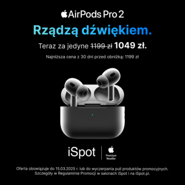 AirPods Pro 2 za 1049 zł w iSpot.