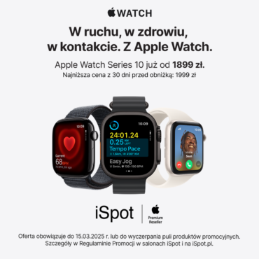 Apple Watch Series 10 już od 1899 zł w iSpot.